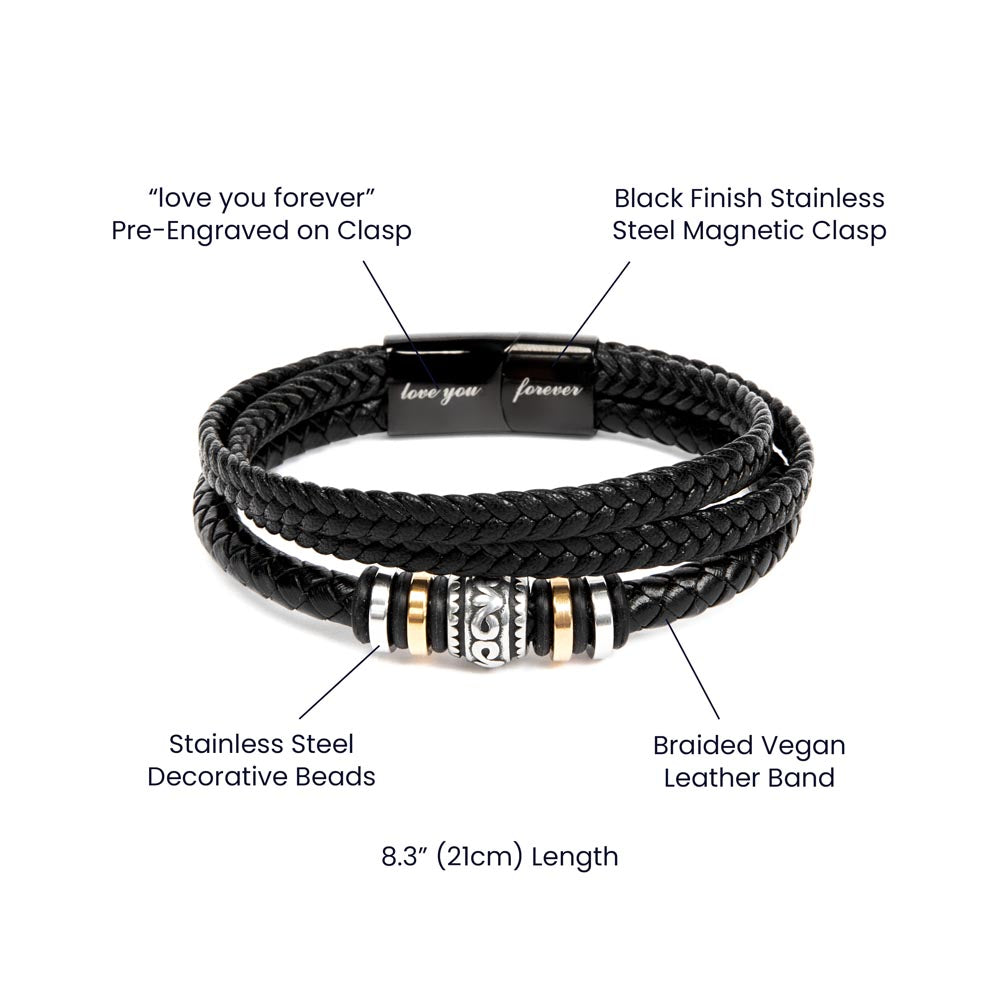 Dad's Forever Bond: Heartfelt Bracelets with a Message