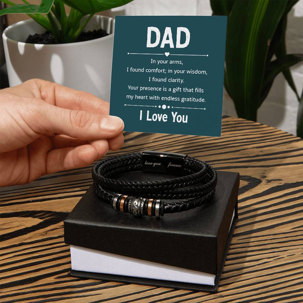 Dad's Forever Bond: Heartfelt Bracelets with a Message