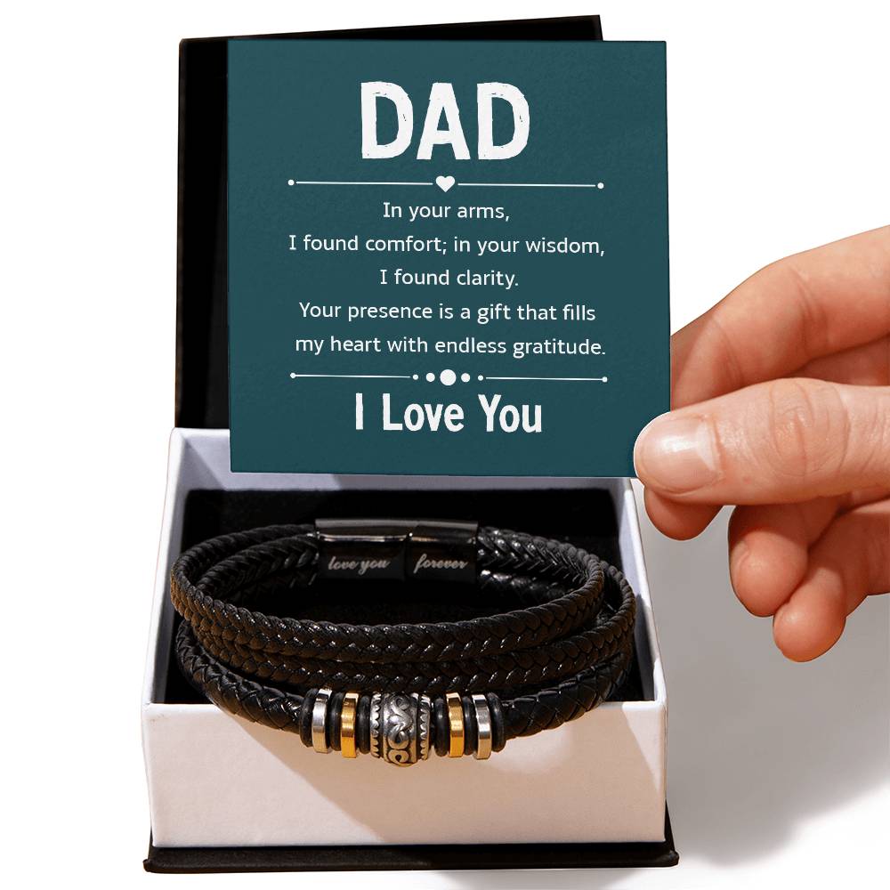 Dad's Forever Bond: Heartfelt Bracelets with a Message