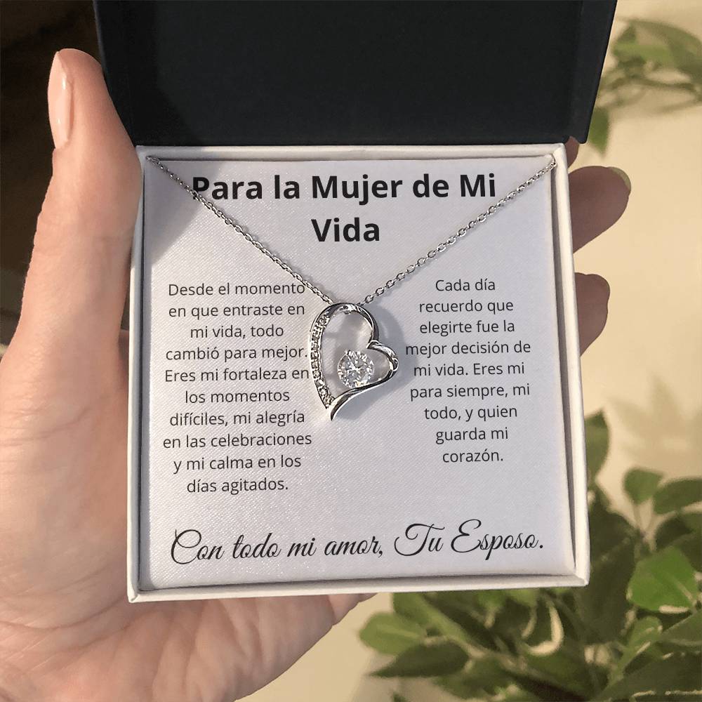 Collar Corazón Eterno - Para la Mujer de Mi Vida