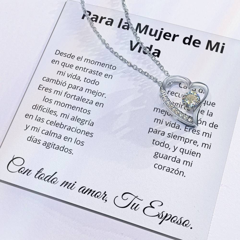 Collar Corazón Eterno - Para la Mujer de Mi Vida