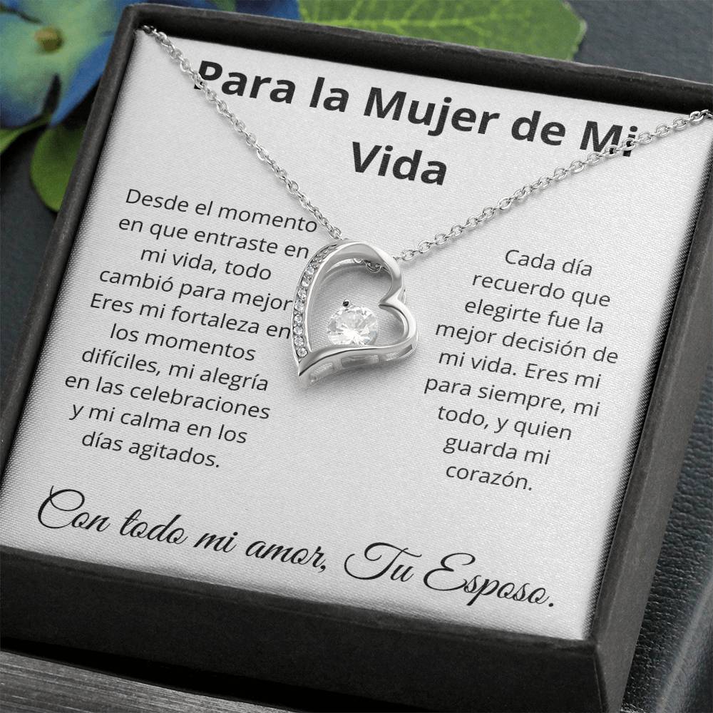 Collar Corazón Eterno - Para la Mujer de Mi Vida