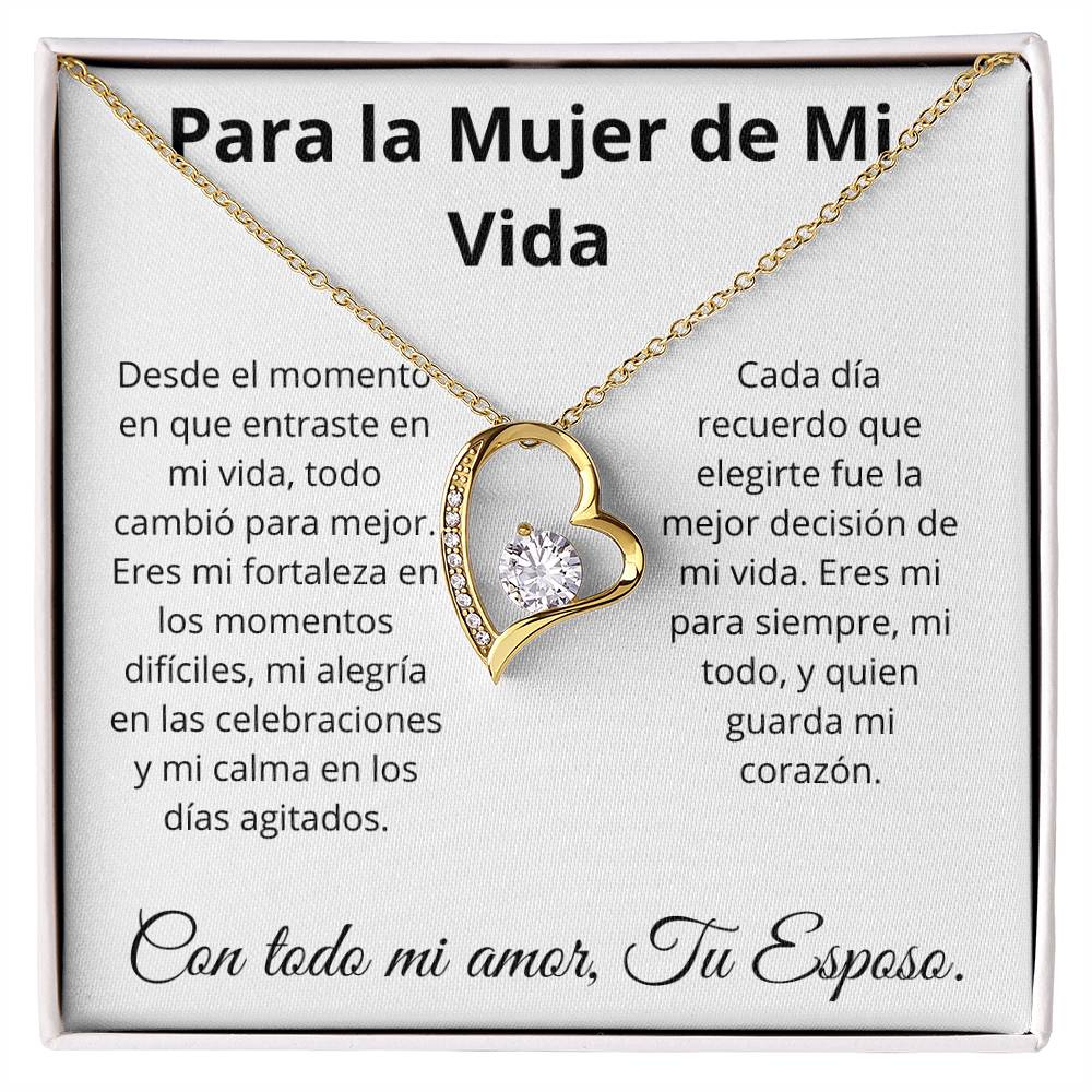 Collar Corazón Eterno - Para la Mujer de Mi Vida