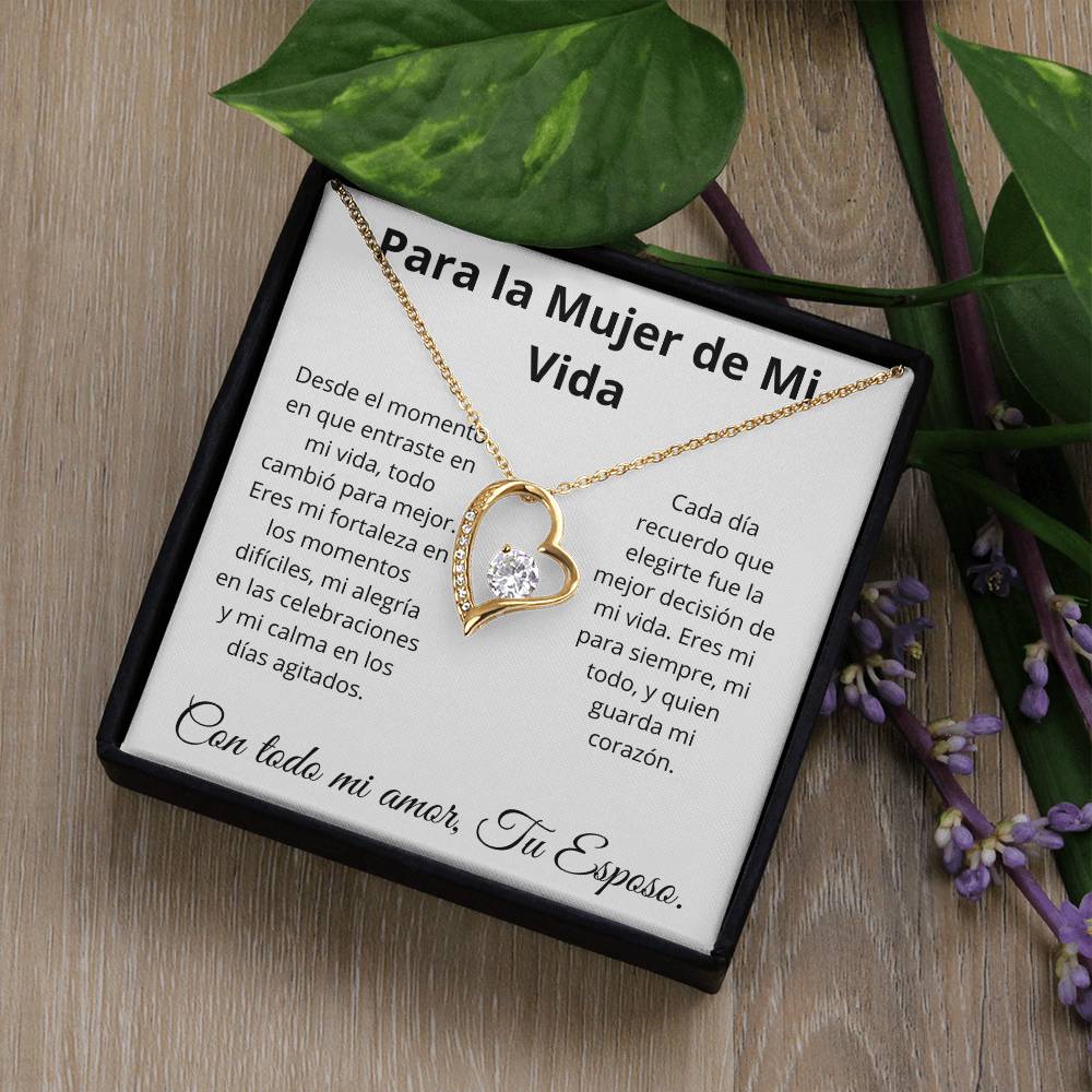 Collar Corazón Eterno - Para la Mujer de Mi Vida