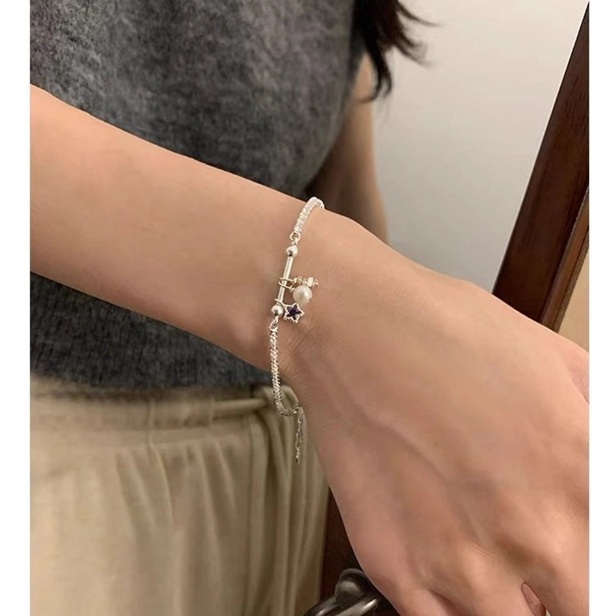 925 Sterling Silver Bracelets Sweet Simple Style IG Style