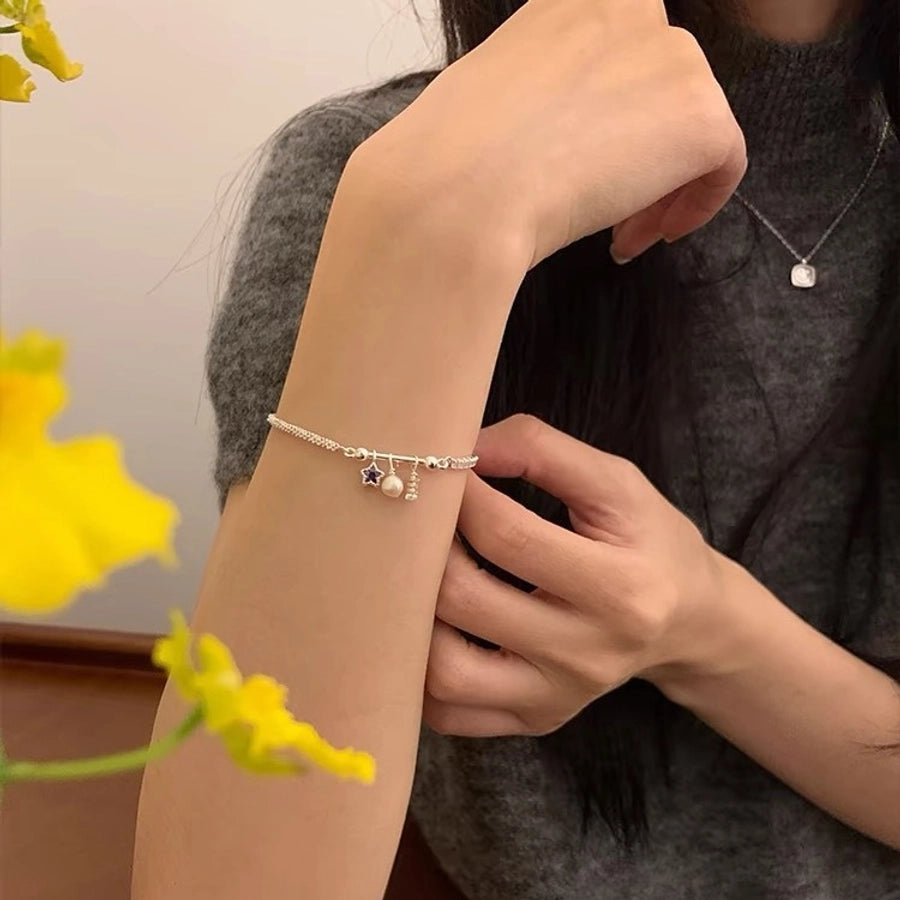 925 Sterling Silver Bracelets Sweet Simple Style IG Style