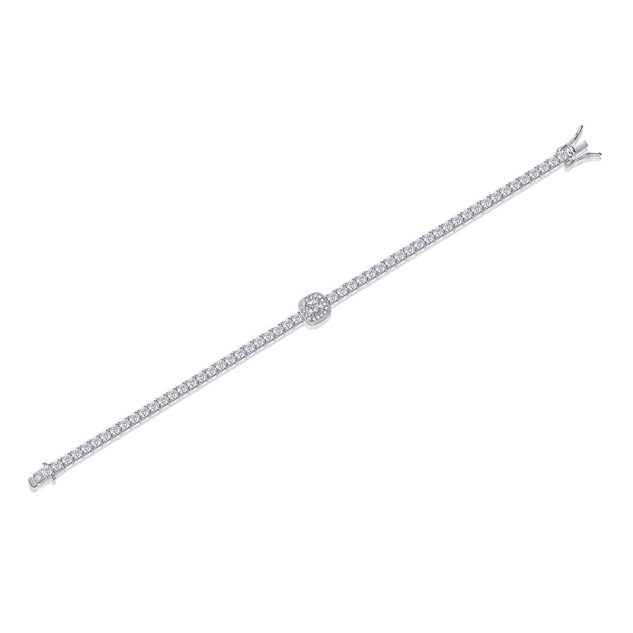 925 Sterling Silver box chain Bracelets Classic Style