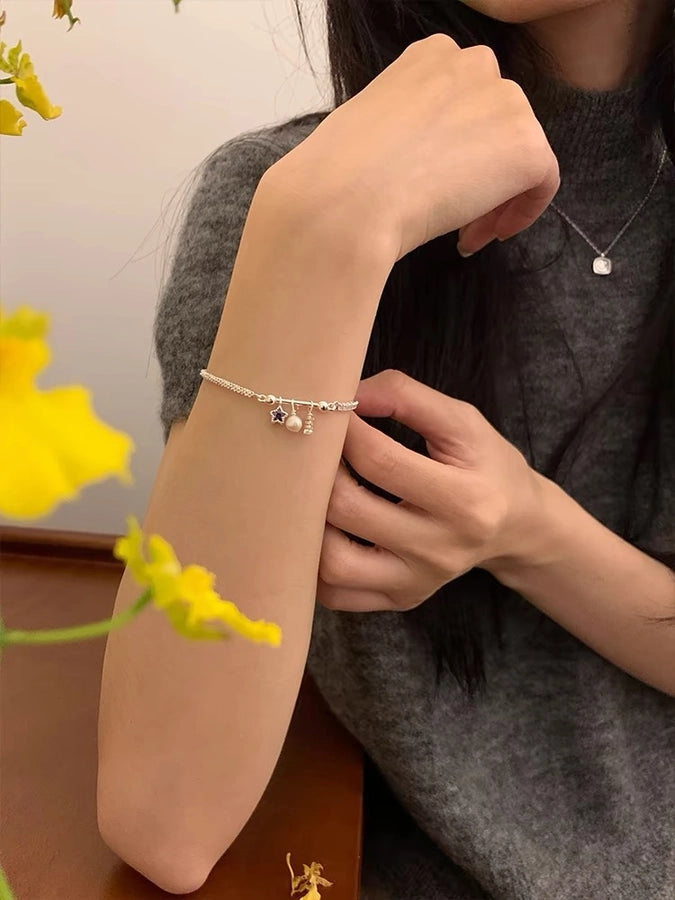 925 Sterling Silver Bracelets Sweet Simple Style IG Style